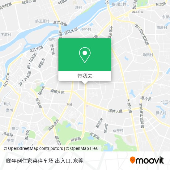 睇年例住家菜停车场-出入口地图