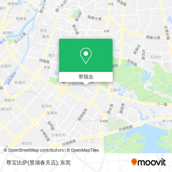 尊宝比萨(景湖春天店)地图