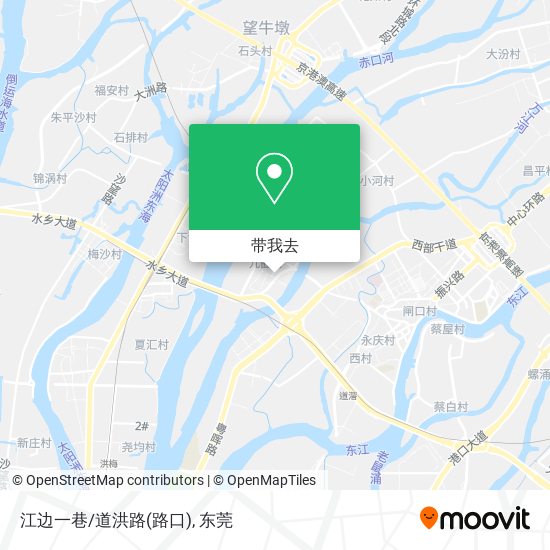 江边一巷/道洪路(路口)地图