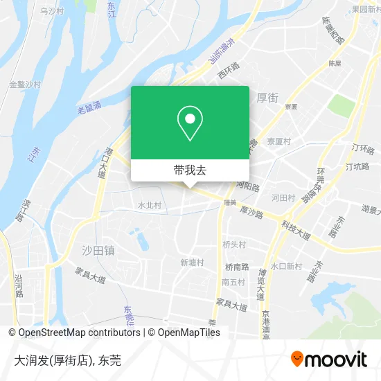 大润发(厚街店)地图