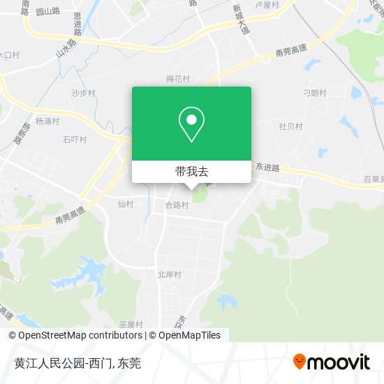 黄江人民公园-西门地图