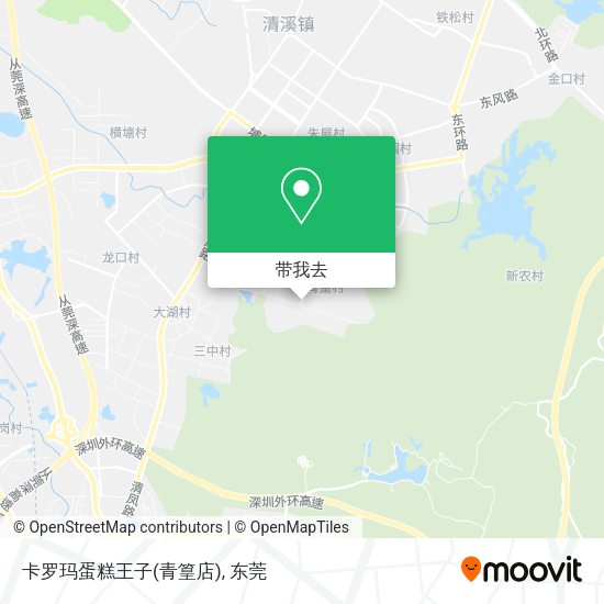 卡罗玛蛋糕王子(青篁店)地图