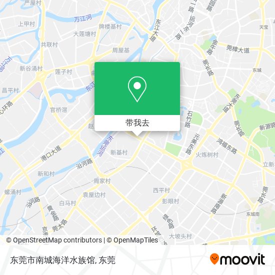 东莞市南城海洋水族馆地图