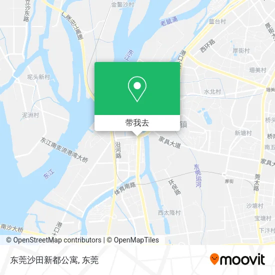 东莞沙田新都公寓地图