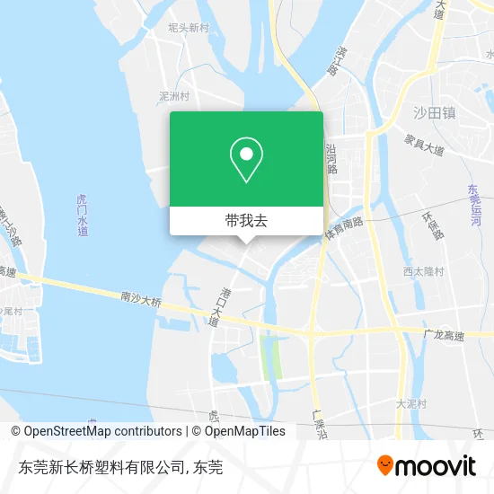 东莞新长桥塑料有限公司地图