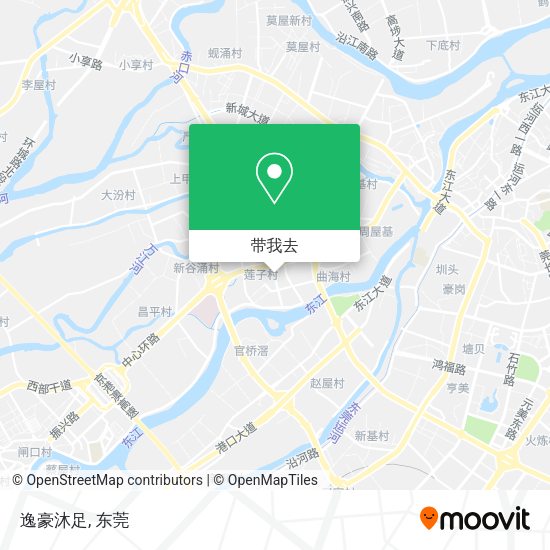 逸豪沐足地图