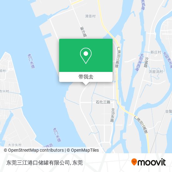 东莞三江港口储罐有限公司地图