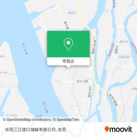 东莞三江港口储罐有限公司地图