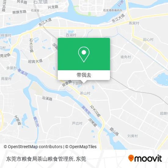 东莞市粮食局茶山粮食管理所地图