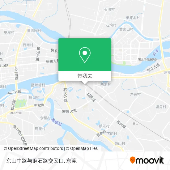 京山中路与麻石路交叉口地图