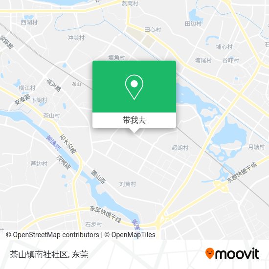 茶山镇南社社区地图