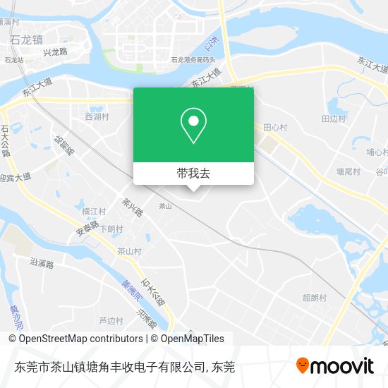 东莞市茶山镇塘角丰收电子有限公司地图