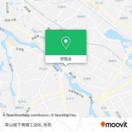 茶山镇下周塘工业区地图