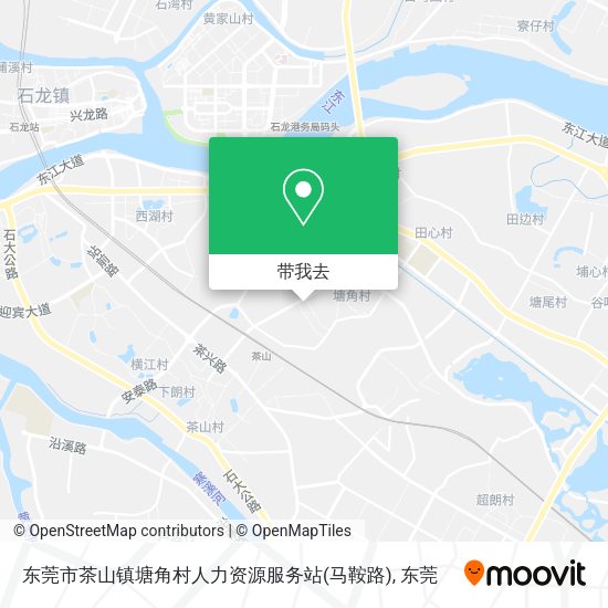 东莞市茶山镇塘角村人力资源服务站(马鞍路)地图