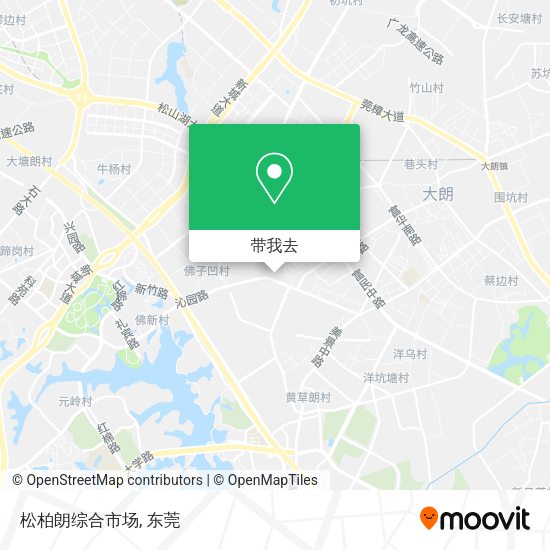 松柏朗综合市场地图