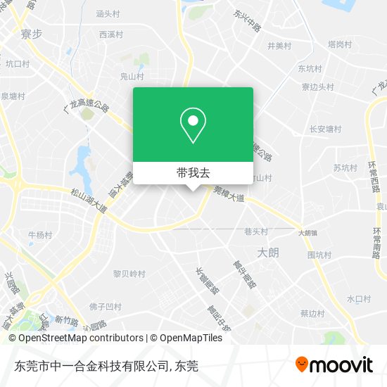 东莞市中一合金科技有限公司地图
