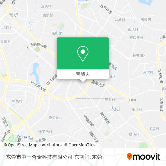 东莞市中一合金科技有限公司-东南门地图