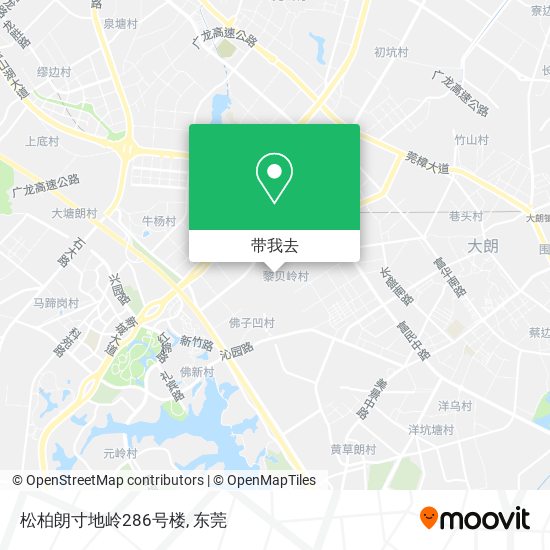 松柏朗寸地岭286号楼地图
