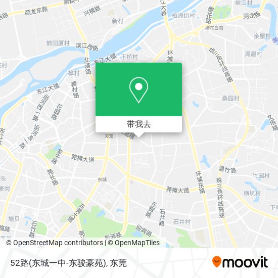 52路(东城一中-东骏豪苑)地图