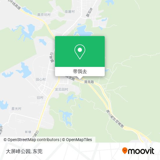 大屏嶂公园地图