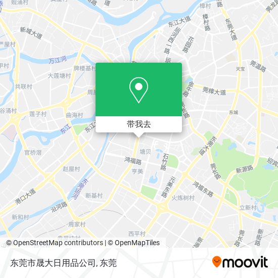 东莞市晟大日用品公司地图
