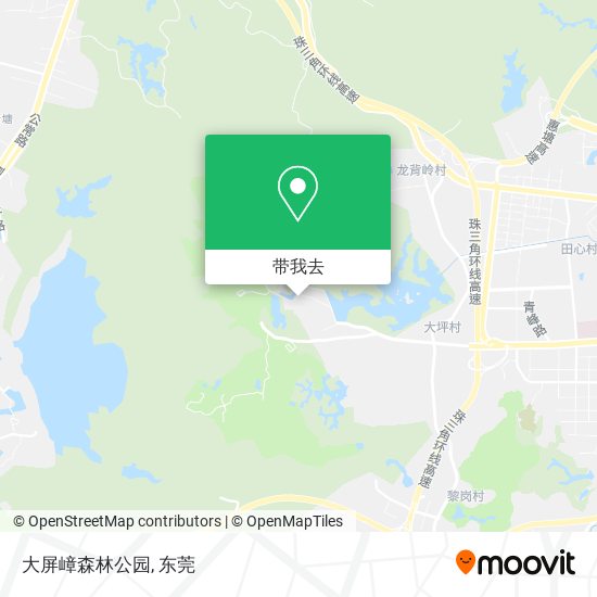大屏嶂森林公园地图