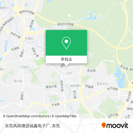 东莞凤岗塘沥福鑫电子厂地图