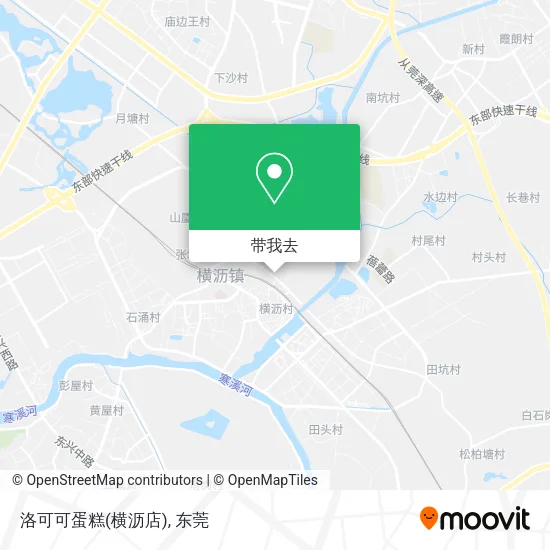 洛可可蛋糕(横沥店)地图