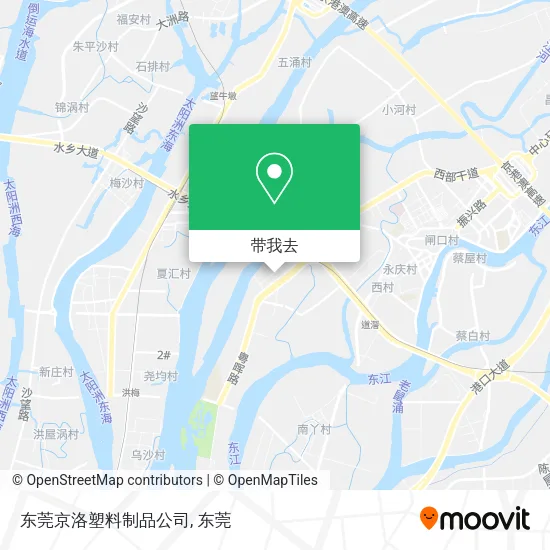 东莞京洛塑料制品公司地图