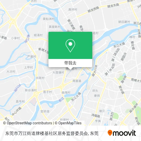 东莞市万江街道牌楼基社区居务监督委员会地图