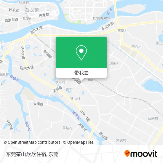 东莞茶山欣欣住宿地图