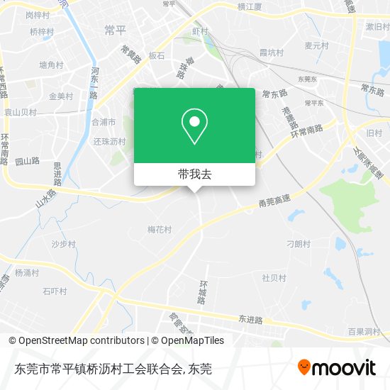 东莞市常平镇桥沥村工会联合会地图
