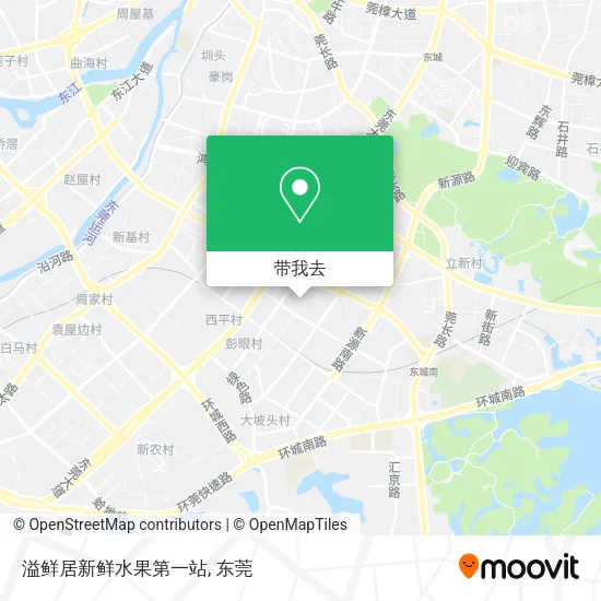 溢鲜居新鲜水果第一站地图
