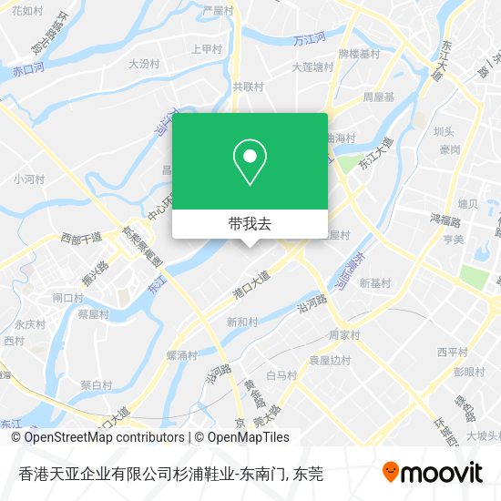 香港天亚企业有限公司杉浦鞋业-东南门地图