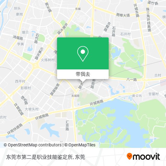 东莞市第二是职业技能鉴定所地图