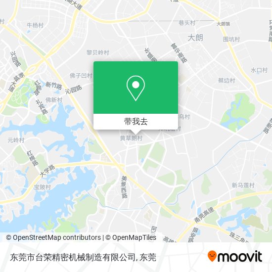 东莞市台荣精密机械制造有限公司地图