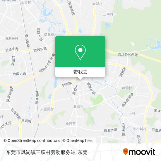 东莞市凤岗镇三联村劳动服务站地图