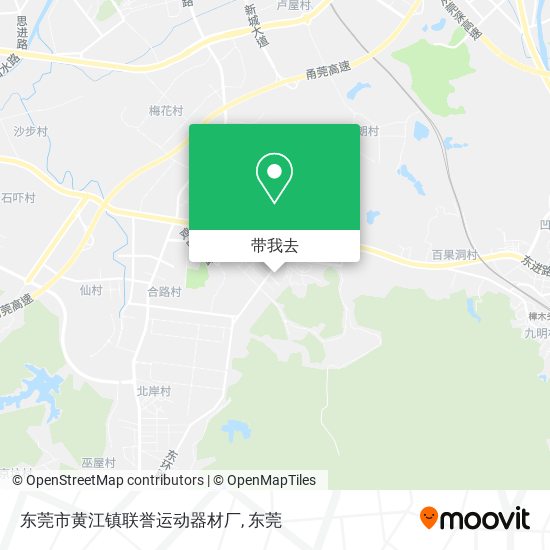 东莞市黄江镇联誉运动器材厂地图