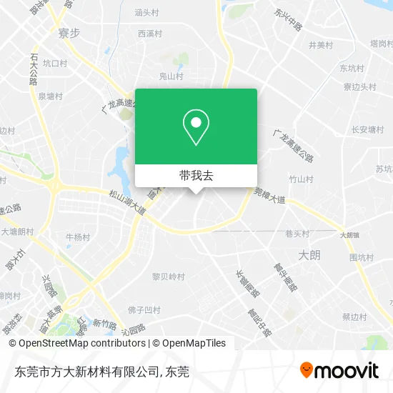东莞市方大新材料有限公司地图