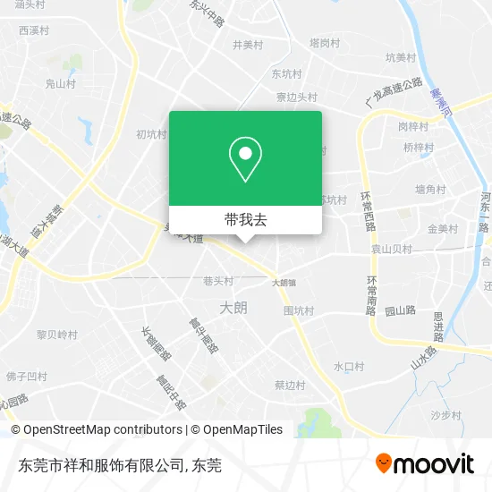 东莞市祥和服饰有限公司地图