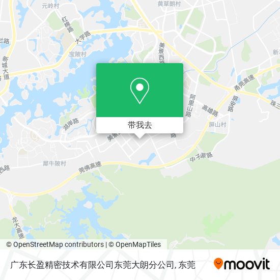 广东长盈精密技术有限公司东莞大朗分公司地图