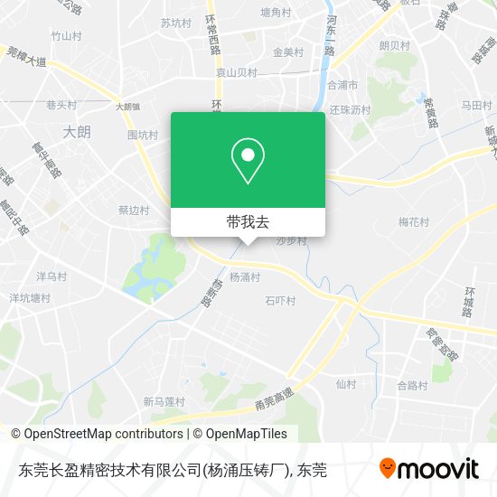 东莞长盈精密技术有限公司(杨涌压铸厂)地图