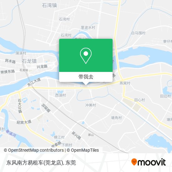 东风南方易租车(莞龙店)地图