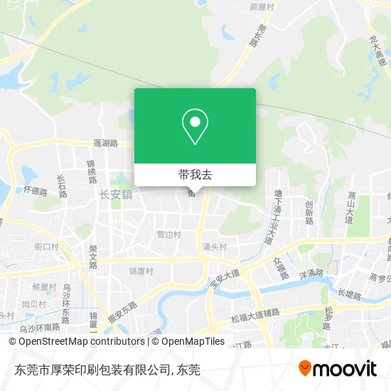 东莞市厚荣印刷包装有限公司地图