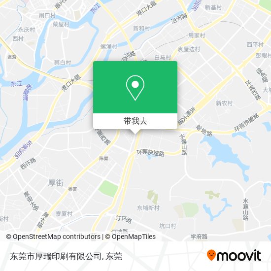 东莞市厚瑞印刷有限公司地图