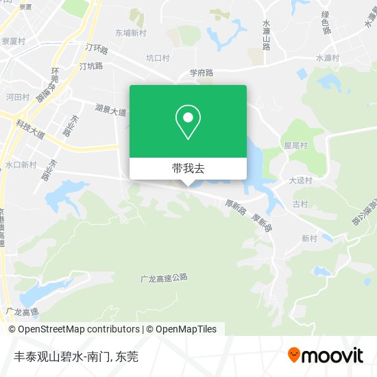 丰泰观山碧水-南门地图