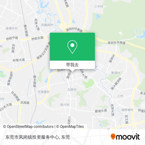 东莞市凤岗镇投资服务中心地图