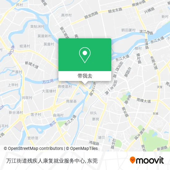 万江街道残疾人康复就业服务中心地图