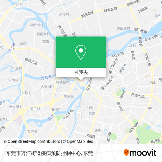 东莞市万江街道疾病预防控制中心地图