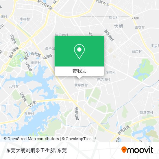 东莞大朗刘炯泉卫生所地图